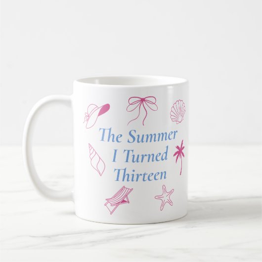 13歳の夏の誕生日プレゼント コーヒーマグカップ (左)