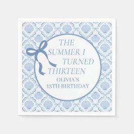 13歳の夏の誕生日 スタンダードカクテルナプキン