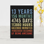 13歳の素晴らしい誕生日おめでとう カード (黄色い花)