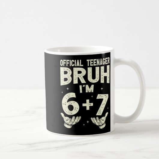 13歳の誕生日おめでとう少年ティーンエイジャー6・7ミーム コーヒーマグカップ (右)