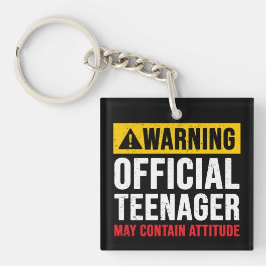 13歳の誕生日おめでとう 公式ティーン キーホルダー (正面)