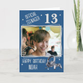 13歳の誕生日おめでとう!公式テーンプレカード カード (正面)