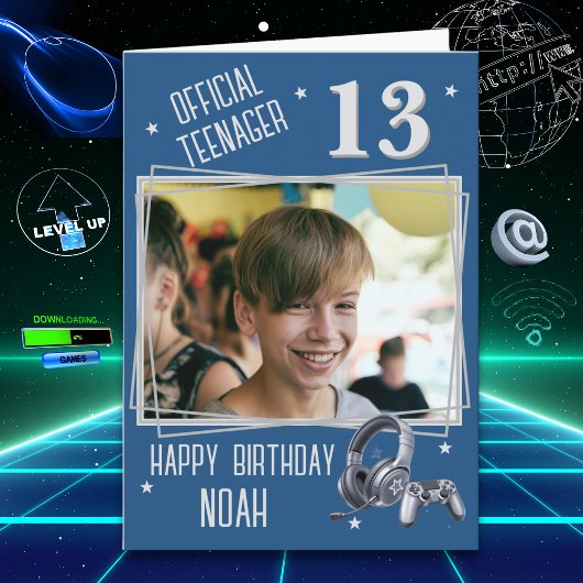 13歳の誕生日おめでとう!公式テーンプレカード カード