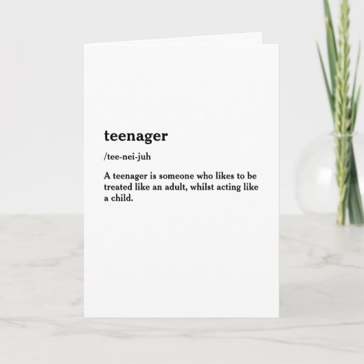 13歳の誕生日おめでとう | 10代の若者 カード (正面)