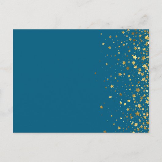 13歳の誕生日が正式に10代の若者写真コラージュ インビテーションポストカード (裏面)