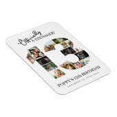 13歳の誕生日が正式に10代の若者写真コラージュ マグネット (右側)