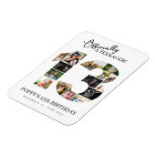 13歳の誕生日が正式に10代の若者写真コラージュ マグネット (左側)