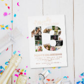 13歳の誕生日が正式に10代の若者写真コラージュ 箔招待状