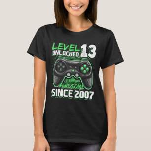 13歳の誕生日におすすめの2007年ビデオゲーム13周年記念 Tシャツ