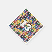13歳の誕生日のビリヤード・ボール スタンダードカクテルナプキン (角)