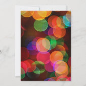 13歳の誕生日の招待紙吹雪カラフルスパークル 招待状 (裏面)