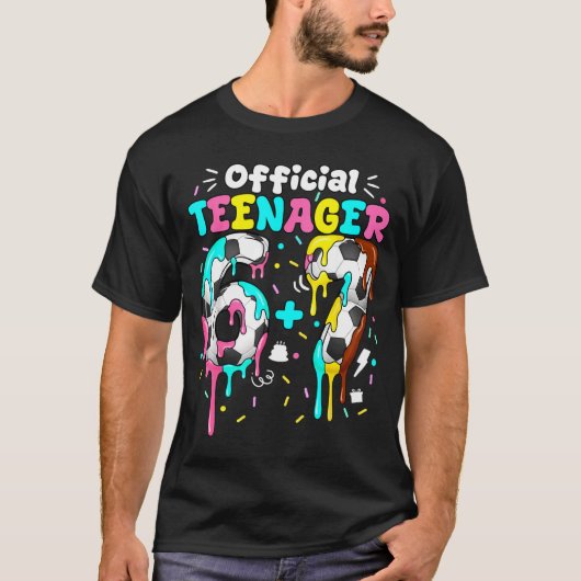 13歳の誕生日をお祝いする少年少女のための6+7=67Tシャツ Tシャツ (正面)