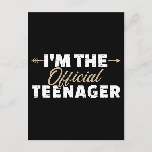 13歳の誕生日を迎えた私 ポストカード (正面)