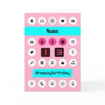 13歳の誕生日を追加した名前頭が切れる電話ピインスパイアンク