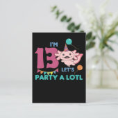 13歳の誕生日アクソロトル 13年目のアクソロトル ポストカード (スタンド正面)