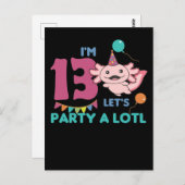 13歳の誕生日アクソロトル 13年目のアクソロトル ポストカード (正面/裏面)