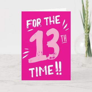 13歳の誕生日カード ティーンエイジャー向け カード