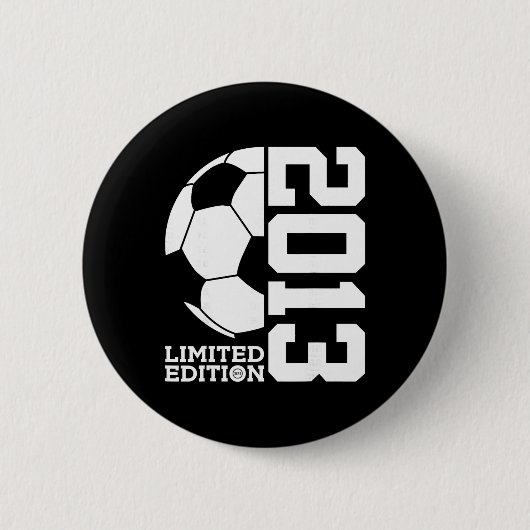 13歳の誕生日サッカー限定版 2013 缶バッジ (正面)
