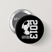 13歳の誕生日サッカー限定版 2013 缶バッジ (正面&裏面)
