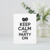 13歳の誕生日デザイン ポストカード (スタンド正面)