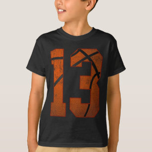 13歳の誕生日パーティー13歳のバスケットボール Tシャツ