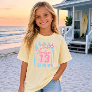 13歳の誕生日プレゼント ストライプ Tシャツ