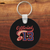 13歳の誕生日ボーイ オフィシャル ティーンエイジャー 13歳 キーホルダー (正面)