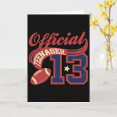 13歳の誕生日ボーイ オフィシャル ティーンエージャー 13歳 カード (黄色い花)