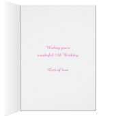 13歳の誕生日名前をカスタムする黄色いピンクの花 (内側 (右))