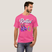 13歳の誕生日少女 ローラースケート Tシャツ (正面フル)