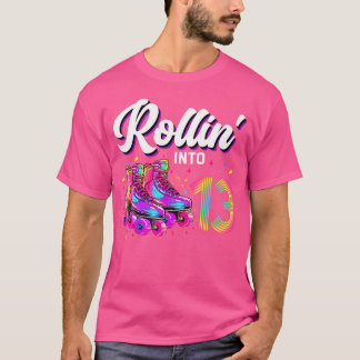 13歳の誕生日少女 ローラースケート Tシャツ