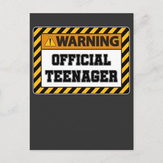 13歳の誕生日 おめでとう 十三歳 公式ティーンエージャー ポストカード (正面)