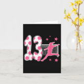 13歳の誕生日 サッカー好き 13歳 サッカーファン カード (黄色い花)