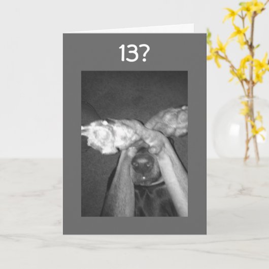 13歳を変えたきっかけは誕生日 カード (黄色い花)