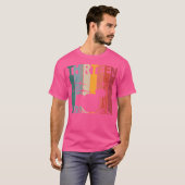 13歳シャツ13誕生日ボードラマー・ドラム Tシャツ (正面フル)