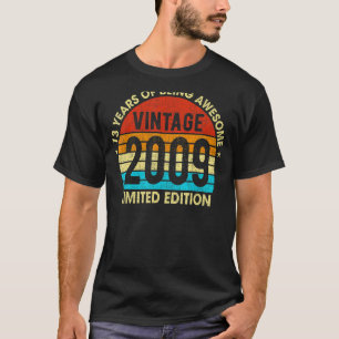 13歳ヴィンテージ2009年13誕生日 Tシャツ
