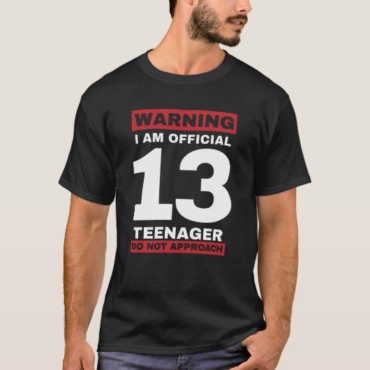 13歳10代の若者公式13歳 Tシャツ (正面)