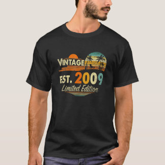 13歳13番目の誕生日ヴィンテージ2009 Tシャツ