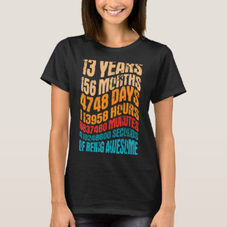 13歳13誕生日カッコいいヴィンテージレトロ156 Tシャツ