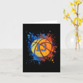 13歳13誕生日バスケットボールギフトfor Boy カード (黄色い花)