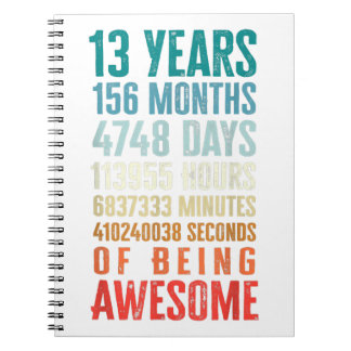 13歳156カ月素晴らし13誕生日 ノートブック