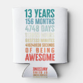 13歳156カ月素晴らし13誕生日 缶クーラー (裏面)