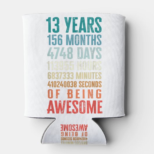 13歳156カ月素晴らし13誕生日 缶クーラー (裏面)