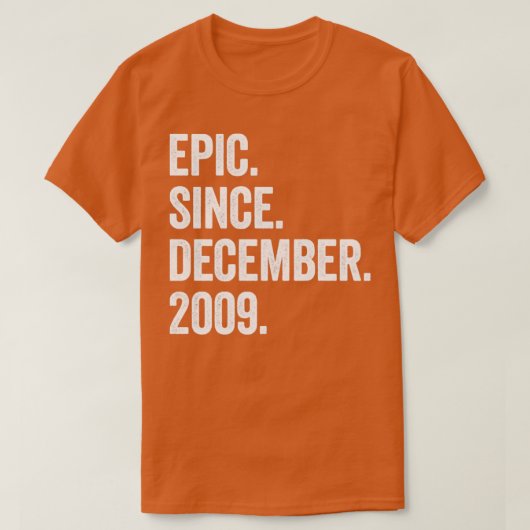 13歳2009年12月13誕生日3 Tシャツ (デザイン正面)