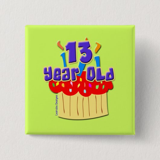 13歳 缶バッジ (正面)