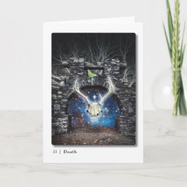 13死亡タロットグリーティングカード カード