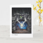 13死亡タロットグリーティングカード カード (黄色い花)