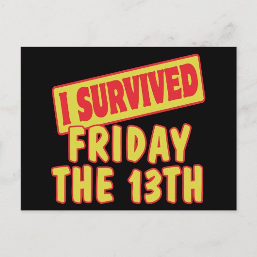 13生き延び日金曜日 ポストカード (正面)