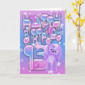 13番目の誕生日カード、ハッピーバースデー カード (黄色い花)