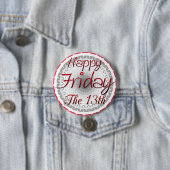 13番目の迷信ボタンHappy Friday 缶バッジ (インサイチュ)